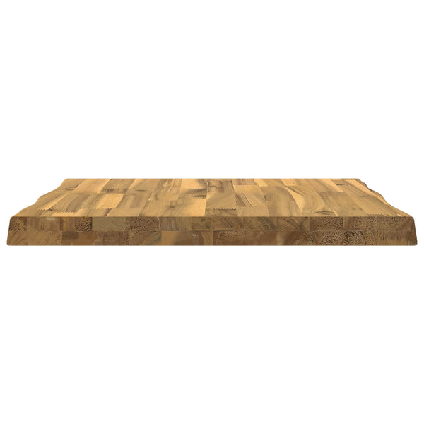 Suorakulmainen pöytälevy 60 x 60 x 3,2 cm Neliö Tiheä akasiapuu