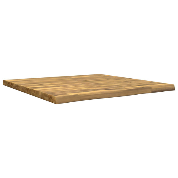 Suorakulmainen pöytälevy 70 x 70 x 3,2 cm Neliö Tiheä akasiapuu
