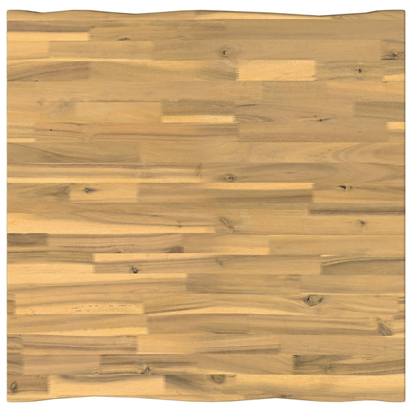 Suorakulmainen pöytälevy 70 x 70 x 3,2 cm Neliö Tiheä akasiapuu
