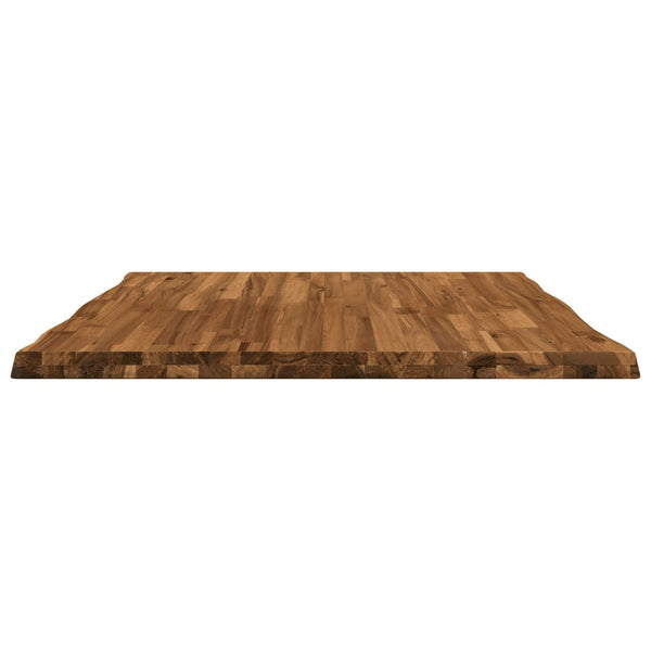 Suorakulmainen pöytälevy 80 x 80 x 3,2 cm Neliö Tiheä akasiapuu