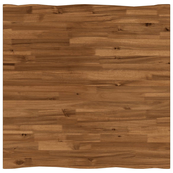 Suorakulmainen pöytälevy 80 x 80 x 3,2 cm Neliö Tiheä akasiapuu