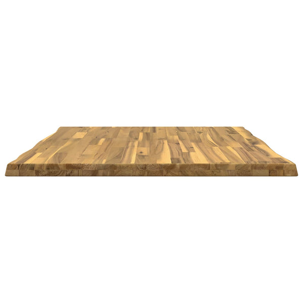 Suorakulmainen pöytälevy 80 x 80 x 3,2 cm Neliö Tiheä akasiapuu