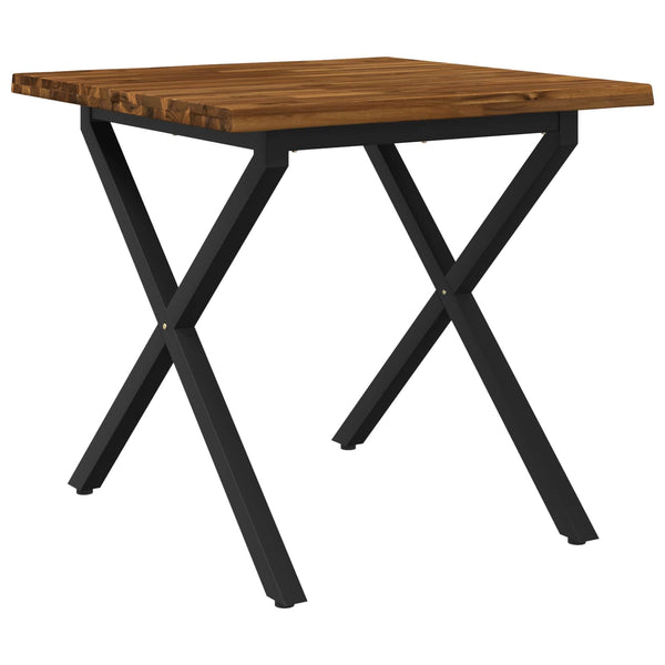 Elävä Reunakynttiläruokapöytä 60 x 55 x 75 cm Tiheä akasiapuu