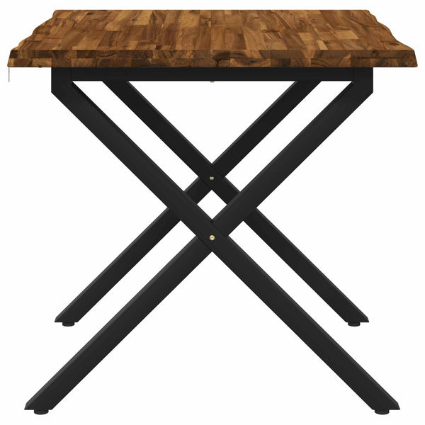 Elävä Reunakynttiläruokapöytä 60 x 55 x 75 cm Tiheä akasiapuu