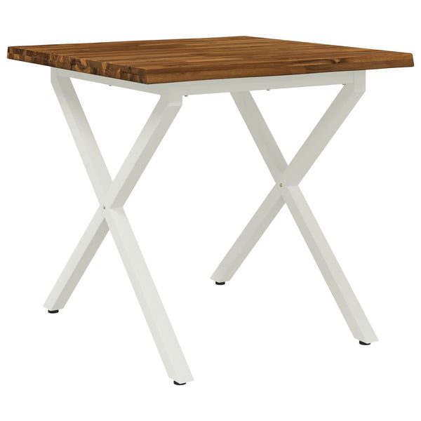 Elävä Reunakynttiläruokapöytä 70 x 70 x 75 cm Tiheä akasiapuu