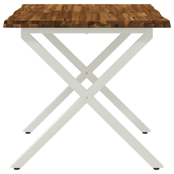 Elävä Reunakynttiläruokapöytä 70 x 70 x 75 cm Tiheä akasiapuu