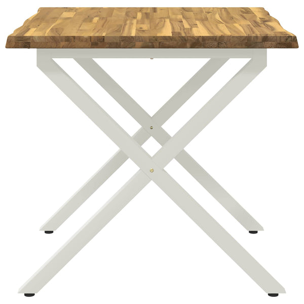 Elävä Reunakynttiläruokapöytä 70 x 70 x 75 cm Tiheä akasiapuu