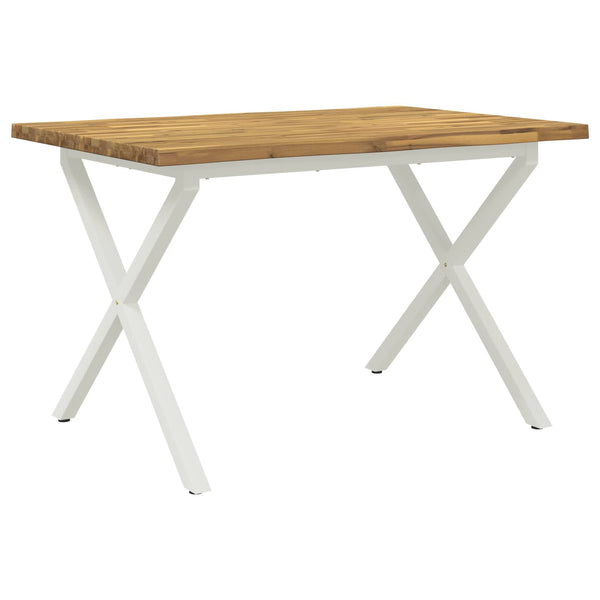 Elävä Reunakynttiläruokapöytä 120 x 70 x 75 cm Tiheä akasiapuu