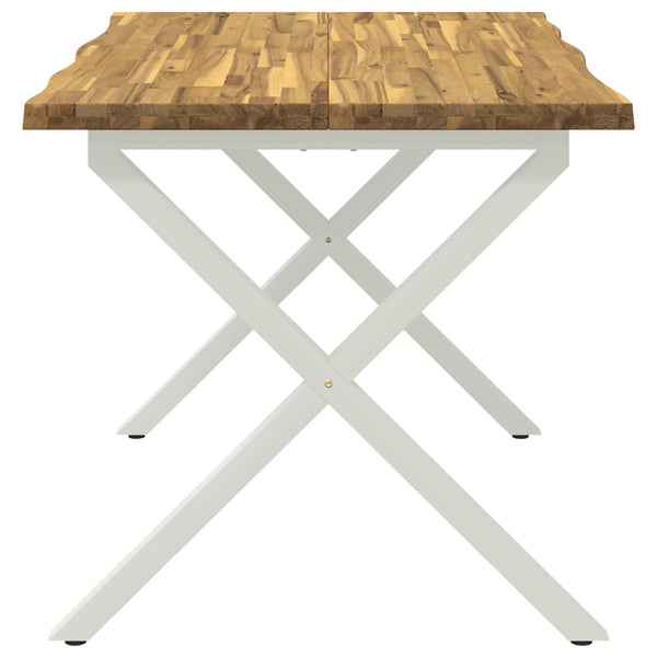 Elävä Reunakynttiläruokapöytä 120 x 70 x 75 cm Tiheä akasiapuu