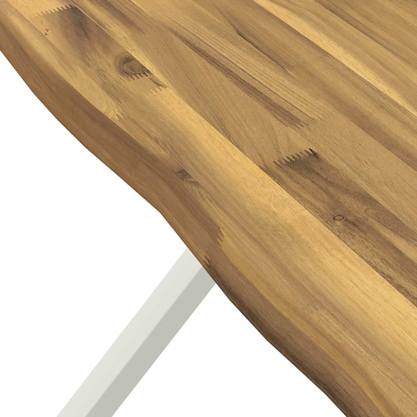 Elävä Reunakynttiläruokapöytä 80 x 80 x 75 cm Tiheä akasiapuu