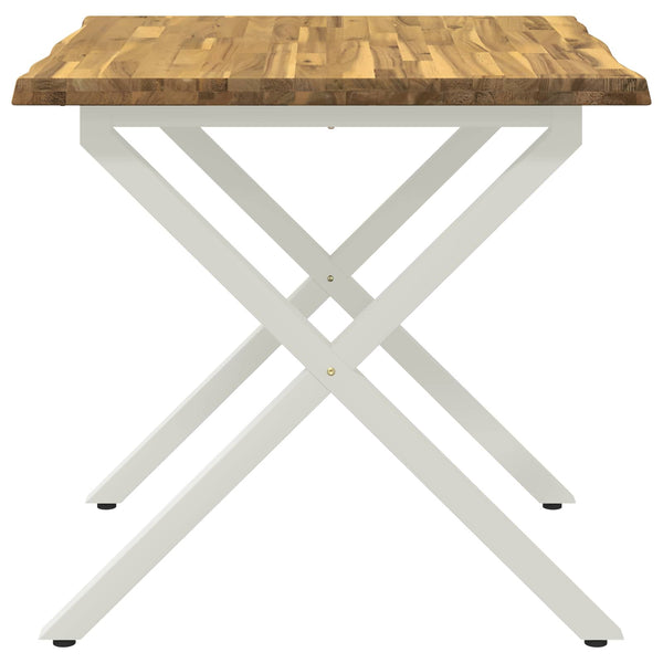 Elävä Reunakynttiläruokapöytä 80 x 80 x 75 cm Tiheä akasiapuu