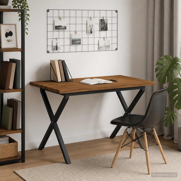Elävä Reunakynttiläruokapöytä 120 x 80 x 75 cm Tiheä akasiapuu