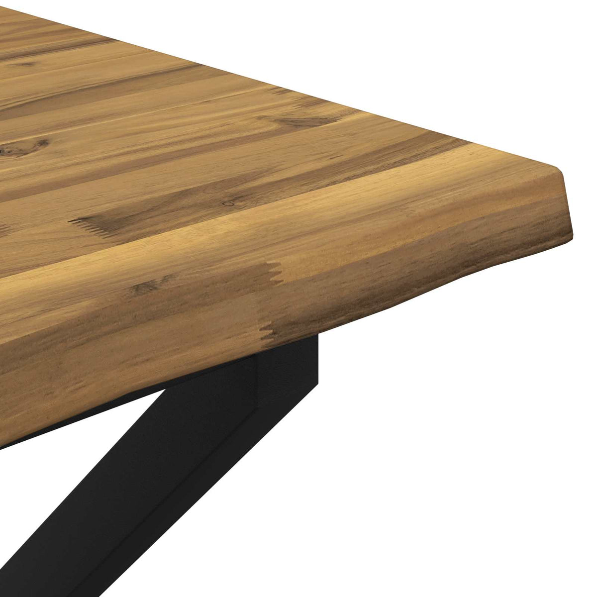 Elävä Reunakynttiläruokapöytä 90 x 90 x 75 cm Tiheä akasiapuu
