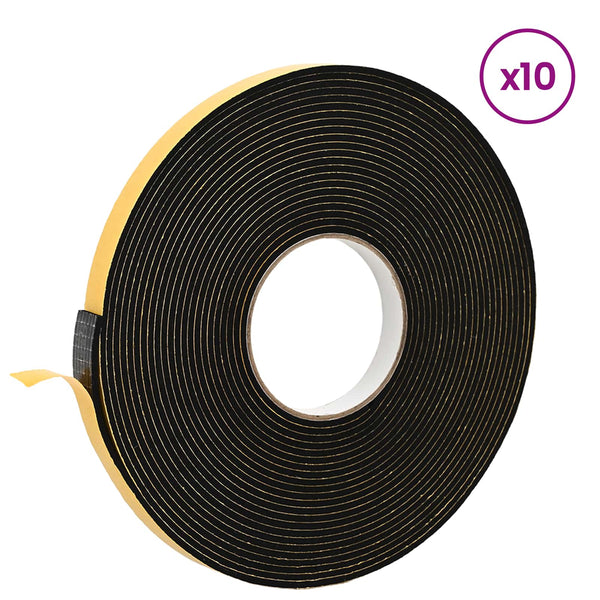 Itsekiinnittyvä vaahtoteippi 10 kpl Musta 15mm x 10m CR-vahto