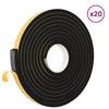 Itsekiinnittyvä vaahtoteippi 20 kpl Musta 15mm x 5m CR-vahto