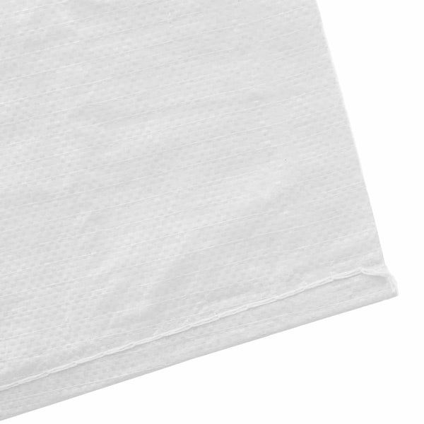 Kudotut säkit 100 kpl valkoinen 30 x 45 cm PP