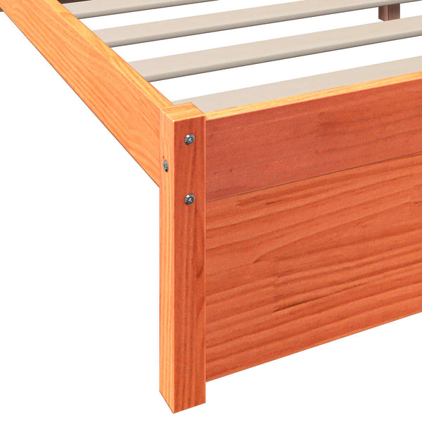 Kirjahylly Sänky Yksivärinen 2 kpl Vaha ruskea 200 x 150 cm