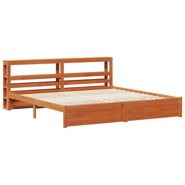 Sängyn runko Vaha ruskea 6FT Super King Size Massiivinen mänty