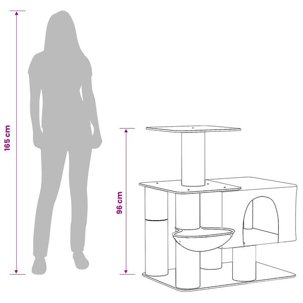 Kissanpuu sisaliraapimispuilla Kerma 96 cm