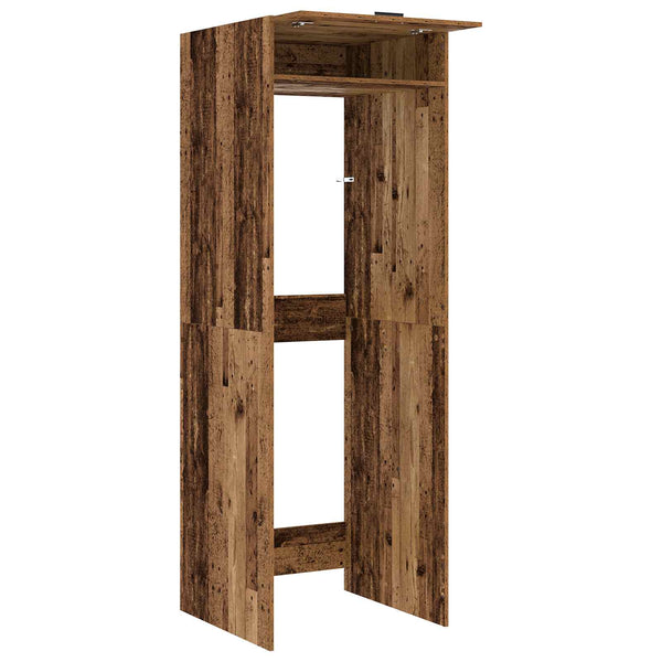 Pyykinpesukonekaappi Vanha puu 67,5 x 68 x 200 cm Tekninen puu