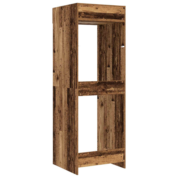 Pyykinpesukonekaappi Vanha puu 67,5 x 68 x 200 cm Tekninen puu