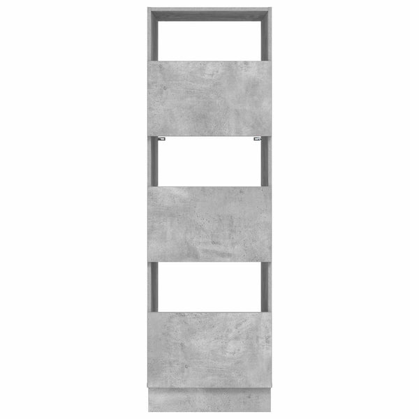 Pyykkikaappi Betoninharmaa 50 x 68 x 162 cm Tekninen puu