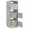 Pyykkikaappi Betoninharmaa 50 x 68 x 162 cm Tekninen puu