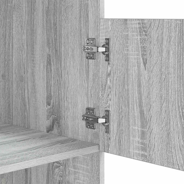 Pyykkikaappi ovella Harmaa Sonoma 50 x 68 x 162 cm Tekninen puu
