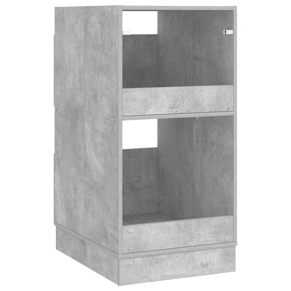 Pyykkikaappi Betoninharmaa 50 x 68 x 102 cm Tekninen puu