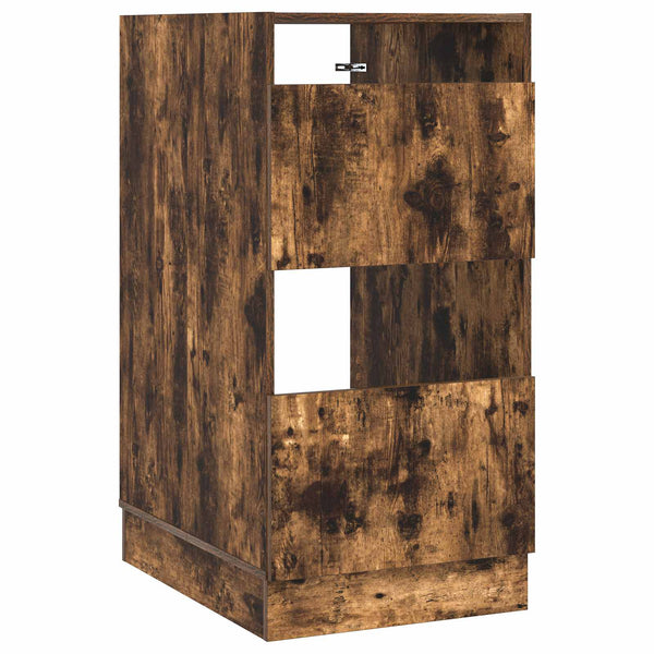 Pyykkikaappi ovella Savupähkinä 50 x 68 x 102 cm Tekninen puu
