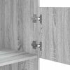 Pyykkikaappi ovella Harmaa Sonoma 50 x 68 x 102 cm Tekninen puu