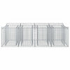 Gabion Kohotettu Peti 2 kpl 200 x 100 x 60 cm Galvanoitu teräs