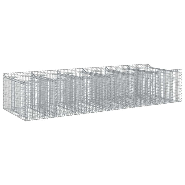 Gabion Kohotettu Peti 2 kpl 300 x 100 x 60 cm Galvanoitu teräs