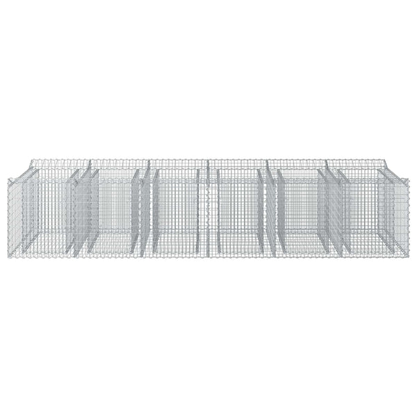 Gabion Kohotettu Peti 2 kpl 300 x 100 x 60 cm Galvanoitu teräs