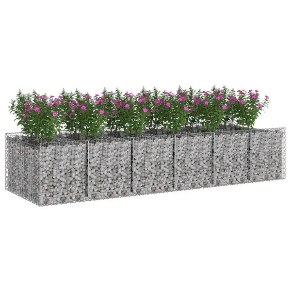 Gabion Kohotettu Peti 2 kpl 300 x 100 x 60 cm Galvanoitu teräs