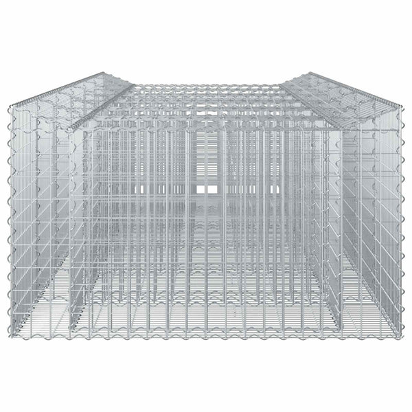 Gabion Kohotettu Peti 2 kpl 300 x 100 x 60 cm Galvanoitu teräs