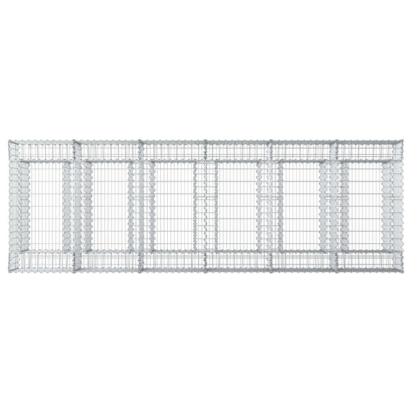 Gabion Kohotettu Peti 2 kpl 300 x 100 x 60 cm Galvanoitu teräs