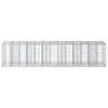 Gabion Kohotettu Peti 2 kpl 260 x 60 x 55 cm Galvanoitu teräs