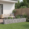 Gabion Kohotettu Peti 2 kpl 340 x 60 x 55 cm Galvanoitu teräs