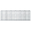 Gabion Kohotettu Peti 2 kpl 250 x 50 x 80 cm Galvanoitu teräs