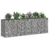 Gabion Kohotettu Peti 2 kpl 250 x 50 x 80 cm Galvanoitu teräs