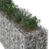 Gabion Kohotettu Peti 2 kpl 250 x 50 x 80 cm Galvanoitu teräs