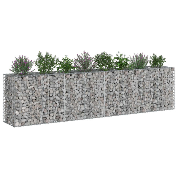 Gabion Kohotettu Peti 2 kpl 330 x 50 x 80 cm Galvanoitu teräs
