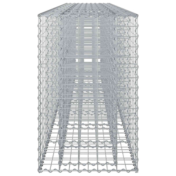 Gabion Kohotettu Peti 2 kpl 330 x 50 x 80 cm Galvanoitu teräs