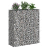 Gabion Kohotettu Peti 2 kpl 130 x 50 x 150 cm Galvanoitu teräs