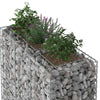 Gabion Kohotettu Peti 2 kpl 130 x 50 x 150 cm Galvanoitu teräs