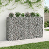 Gabion Kohotettu Peti 3 kpl 250 x 50 x 150 cm Galvanoitu teräs