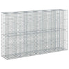 Gabion Kohotettu Peti 3 kpl 250 x 50 x 150 cm Galvanoitu teräs