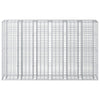 Gabion Kohotettu Peti 3 kpl 250 x 50 x 150 cm Galvanoitu teräs