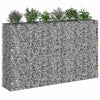 Gabion Kohotettu Peti 3 kpl 250 x 50 x 150 cm Galvanoitu teräs